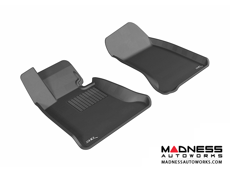 BMW 5 Series (E60) Floor Mats (Set of 2) - Front - Black by 3D MAXpider